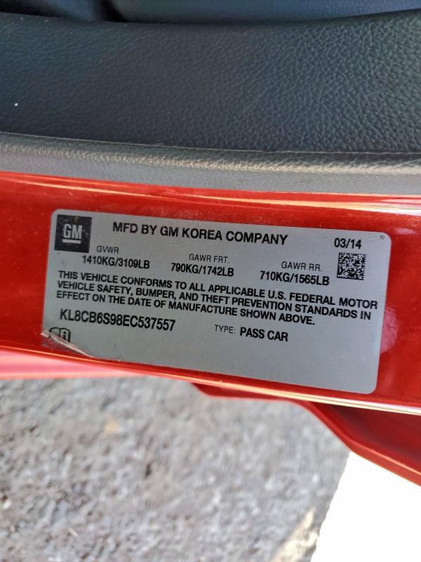 2014 CHEVROLET SPARK LS #3302699006