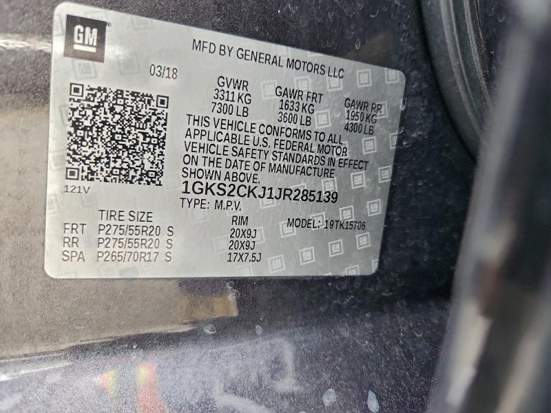 2018 GMC YUKON DENA #3317694085