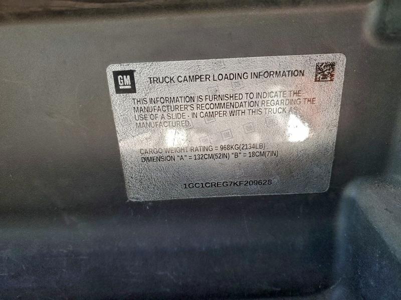 2019 CHEVROLET SILVERADO #3315828348