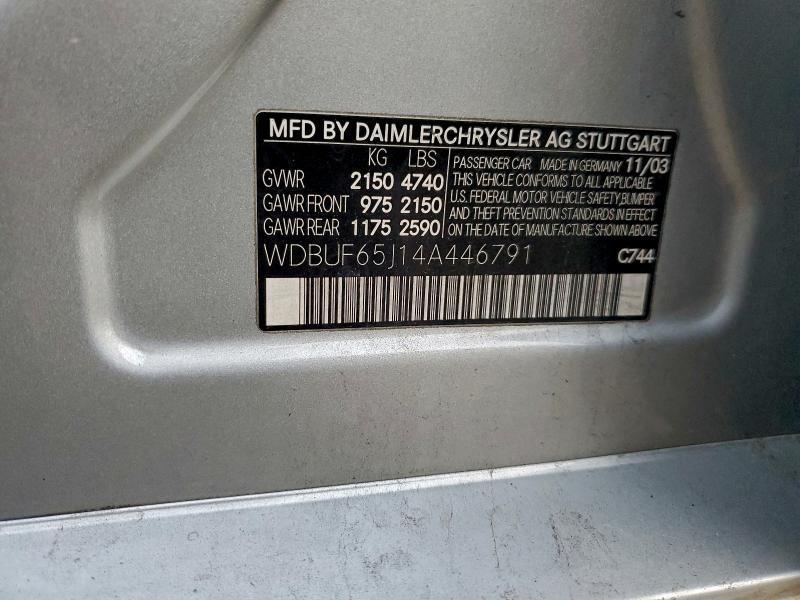 2004 MERCEDES-BENZ E 320 #3303753433