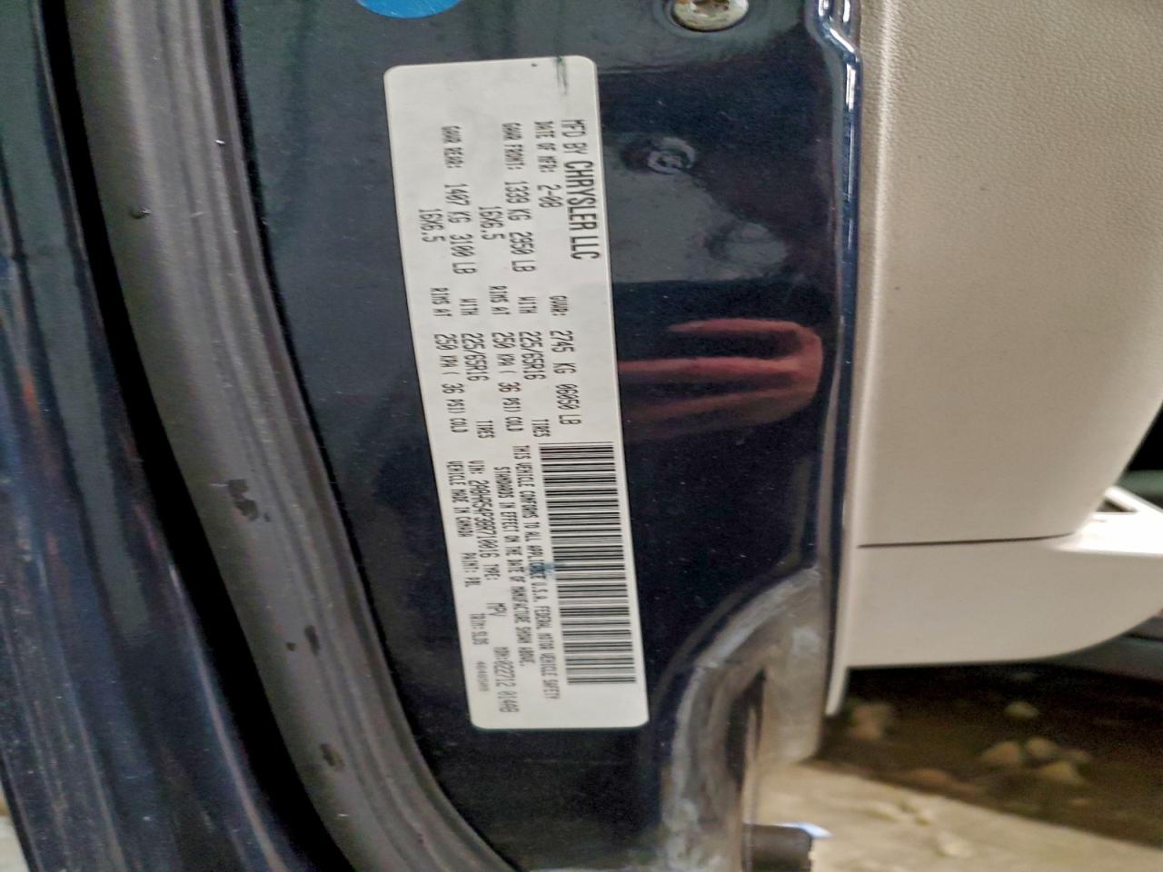 Lot #3315988135 2008 CHRYSLER TOWN & COU