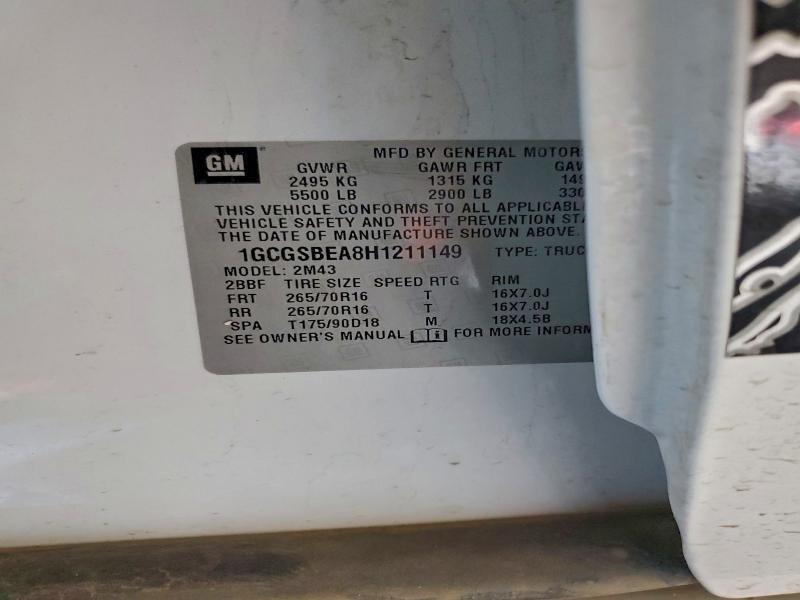 2017 CHEVROLET COLORADO #3302963625