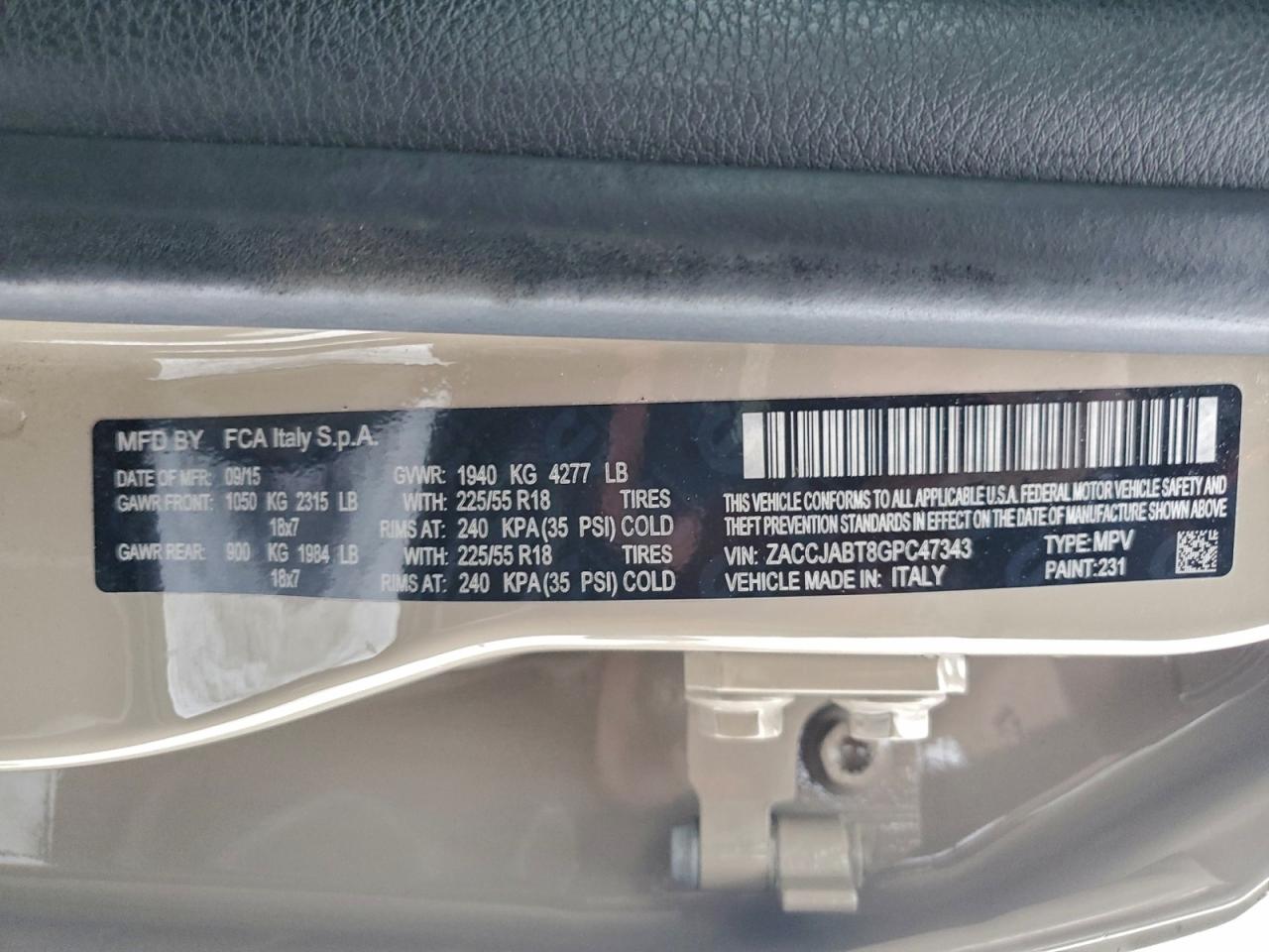 JEEP RENEGADE LATITUDE