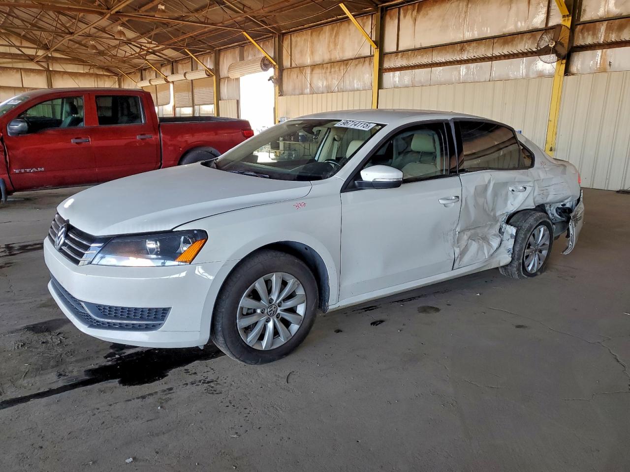 Lot #3316065269 2015 VOLKSWAGEN PASSAT S