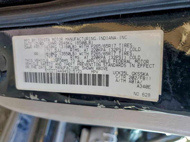 2004 TOYOTA SEQUOIA SR #3303711427