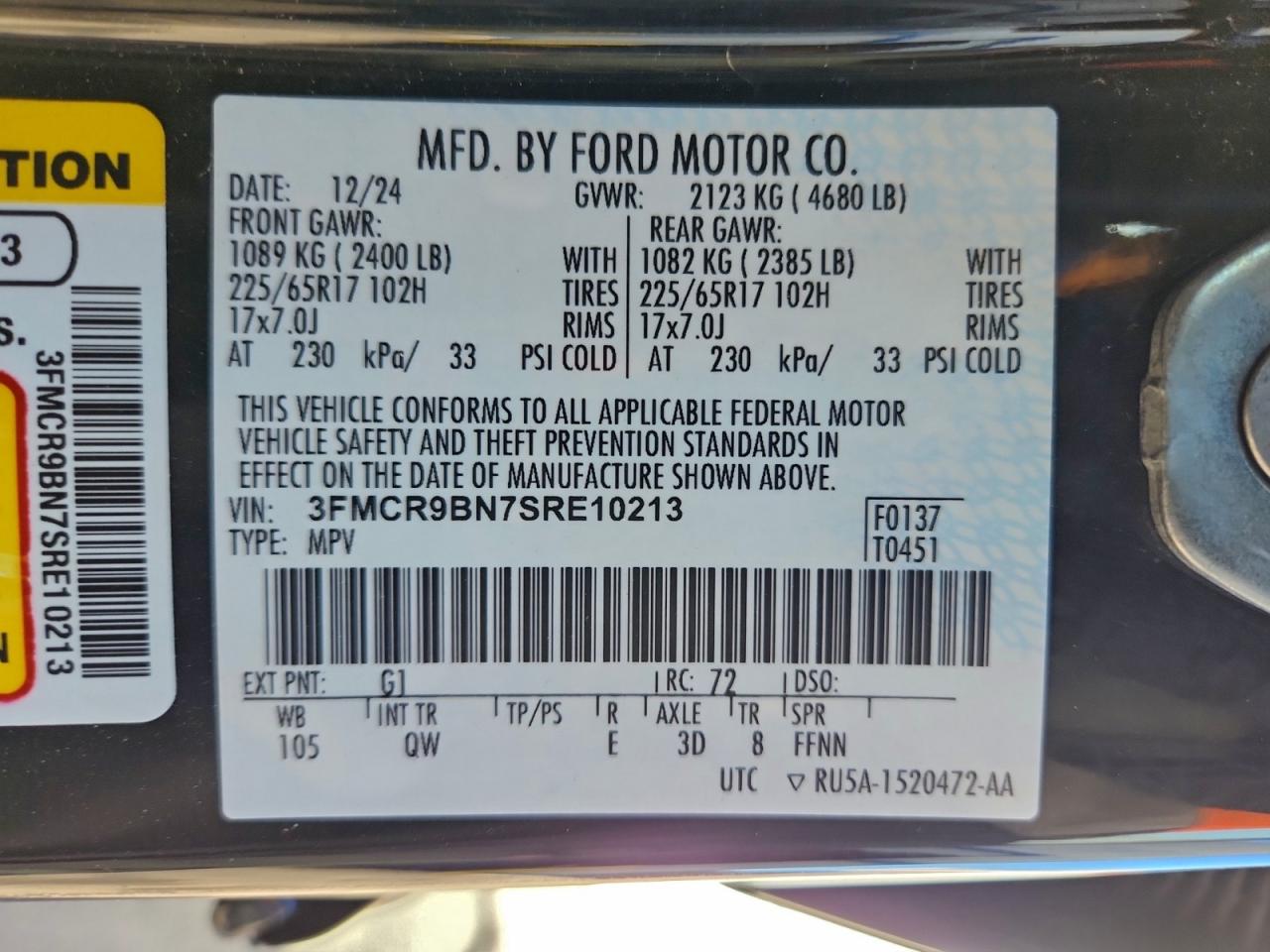 FORD BRONCO SPORT BIG BEND