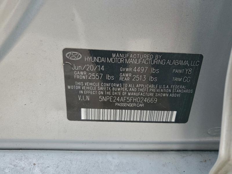 2015 HYUNDAI SONATA SE #3304966968