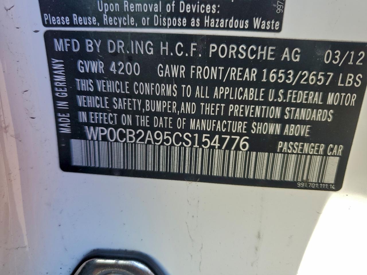 PORSCHE 911 CARRERA S