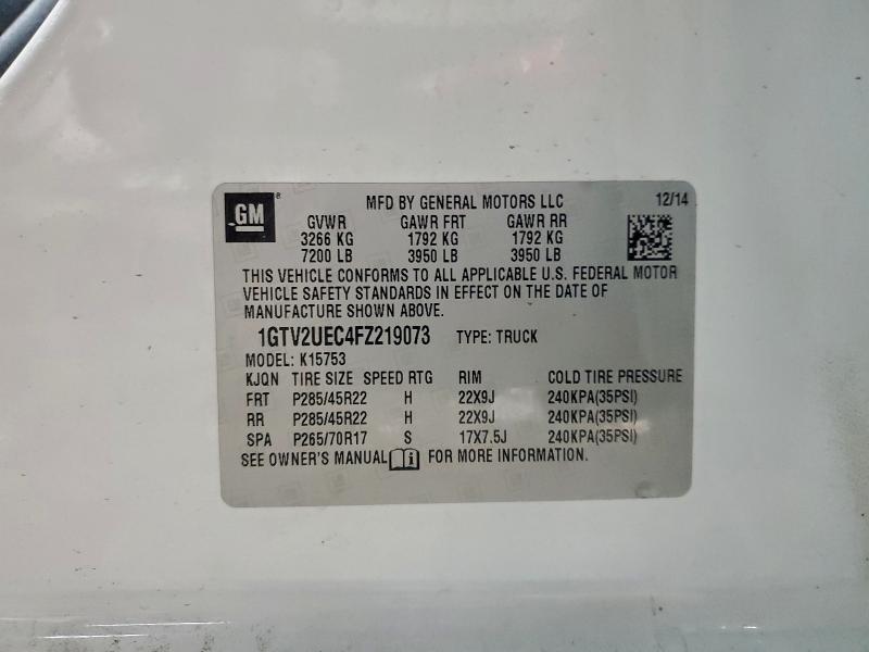 2015 GMC SIERRA K15 #3304002661