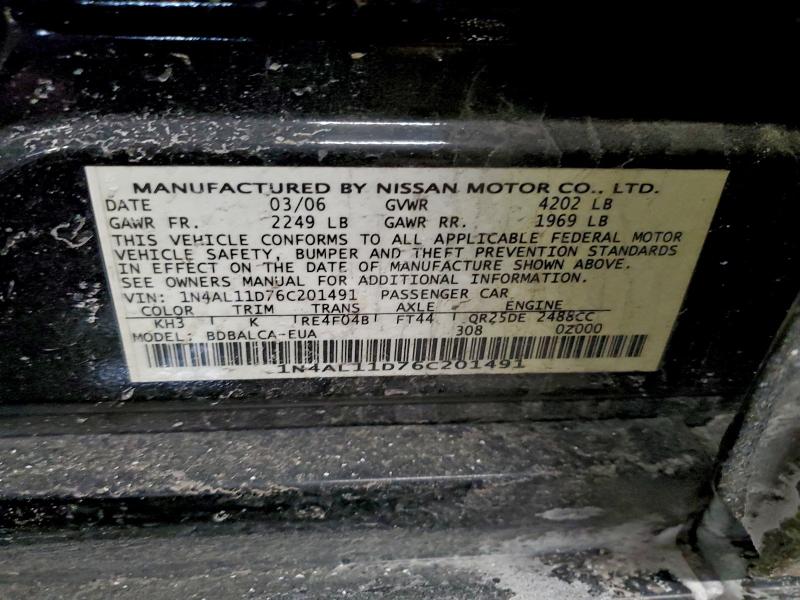 2006 NISSAN ALTIMA S #3316952104