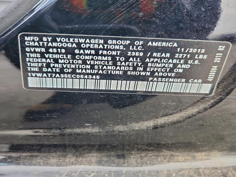 2014 VOLKSWAGEN PASSAT S #3308260167