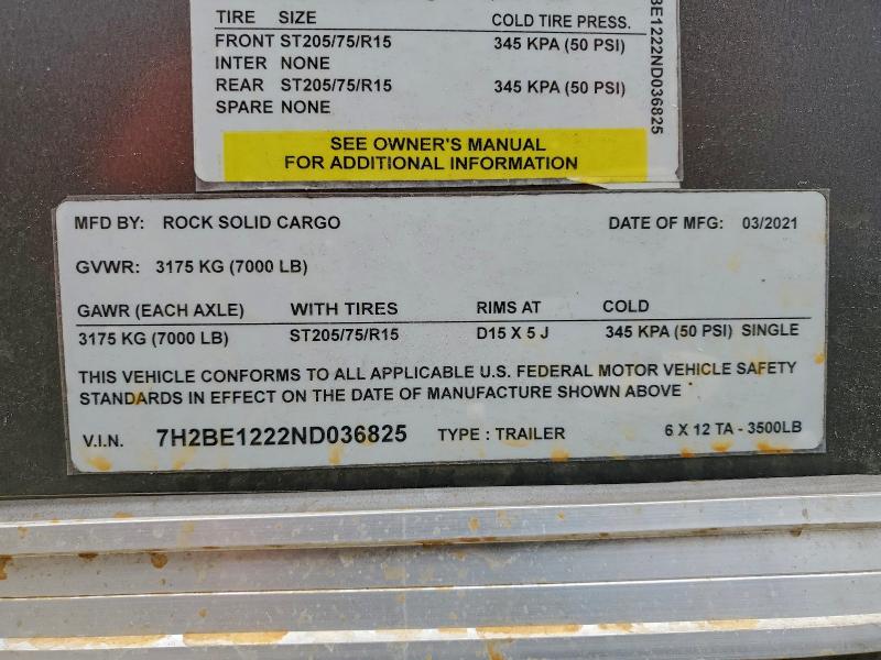 2022 ROCK SOLID UNKNOWN #3308280152