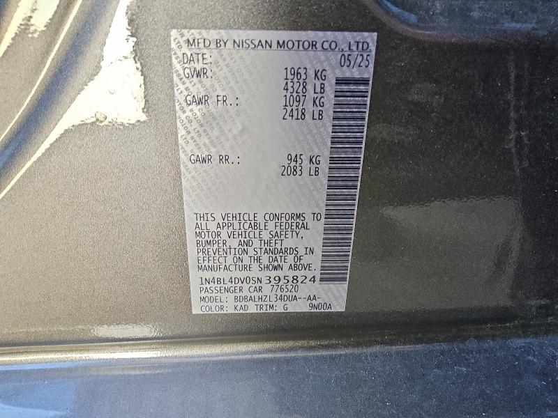 2025 NISSAN ALTIMA SV #3316840651