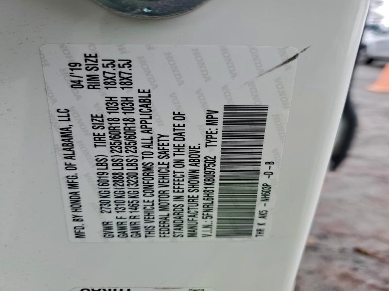 2019 HONDA ODYSSEY TO #3318054398