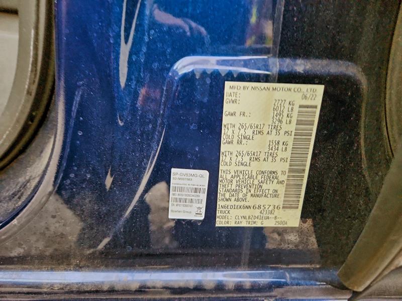 2022 NISSAN FRONTIER S #3310396977