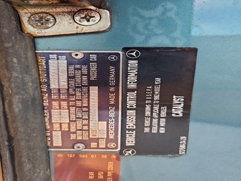 1982 MERCEDES-BENZ 380 SL #3310378954