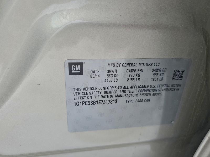 2014 CHEVROLET CRUZE LT #3305312313