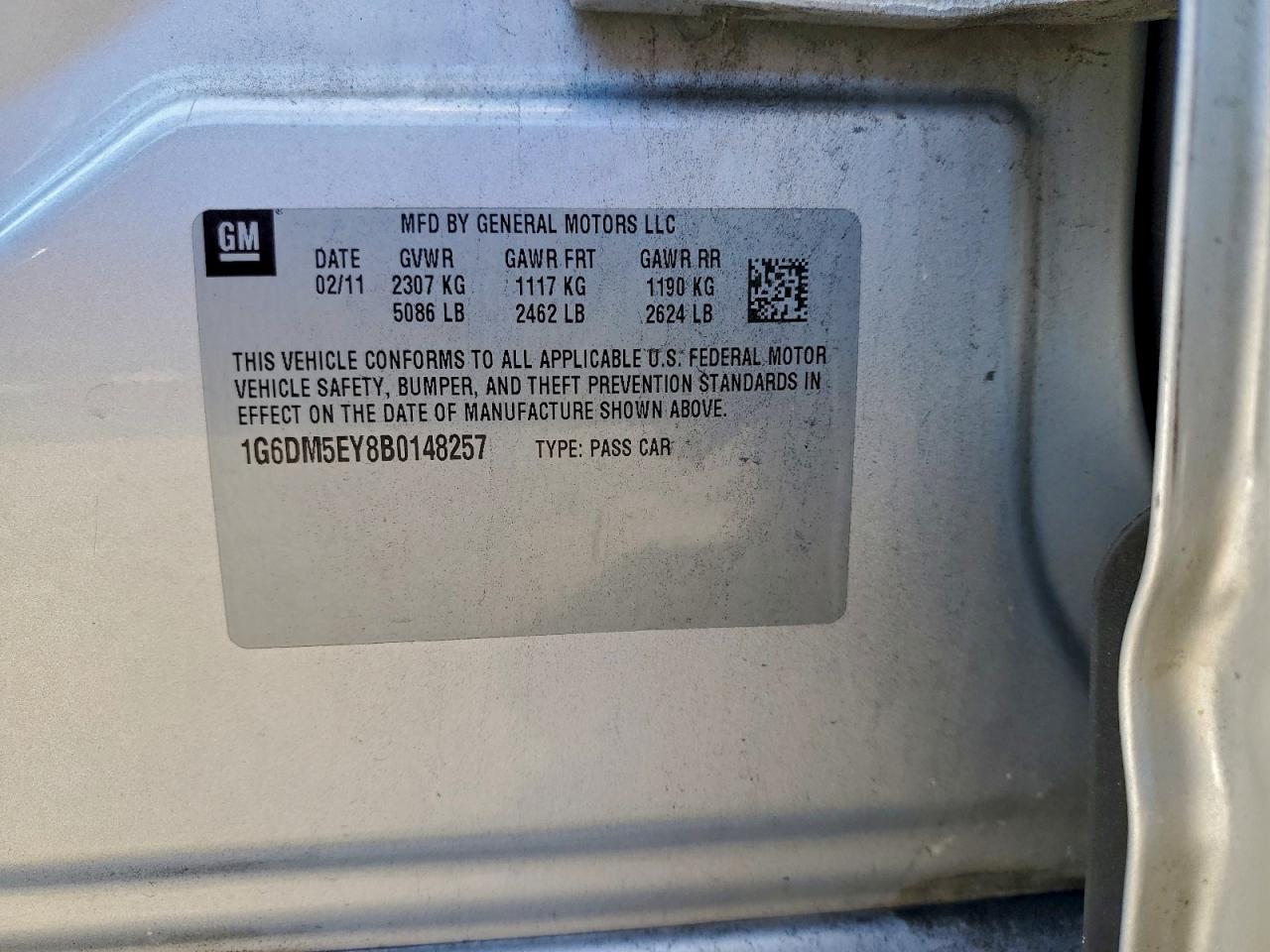 Lot #3318871945 2011 CADILLAC CTS PERFOR