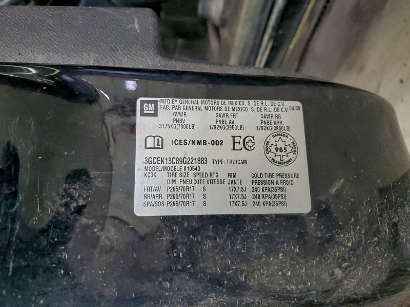 2009 CHEVROLET SILVERADO #3317084015