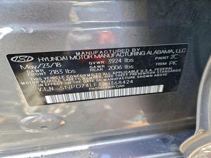 2018 HYUNDAI ELANTRA SE #3305379327