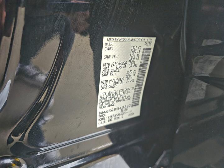 2018 NISSAN TITAN SV #3304659950