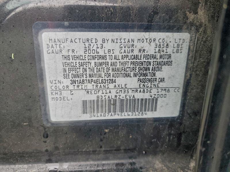 2014 NISSAN SENTRA S #3303693032