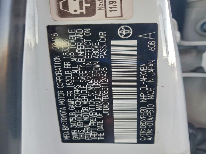 2016 TOYOTA PRIUS C #3316700516