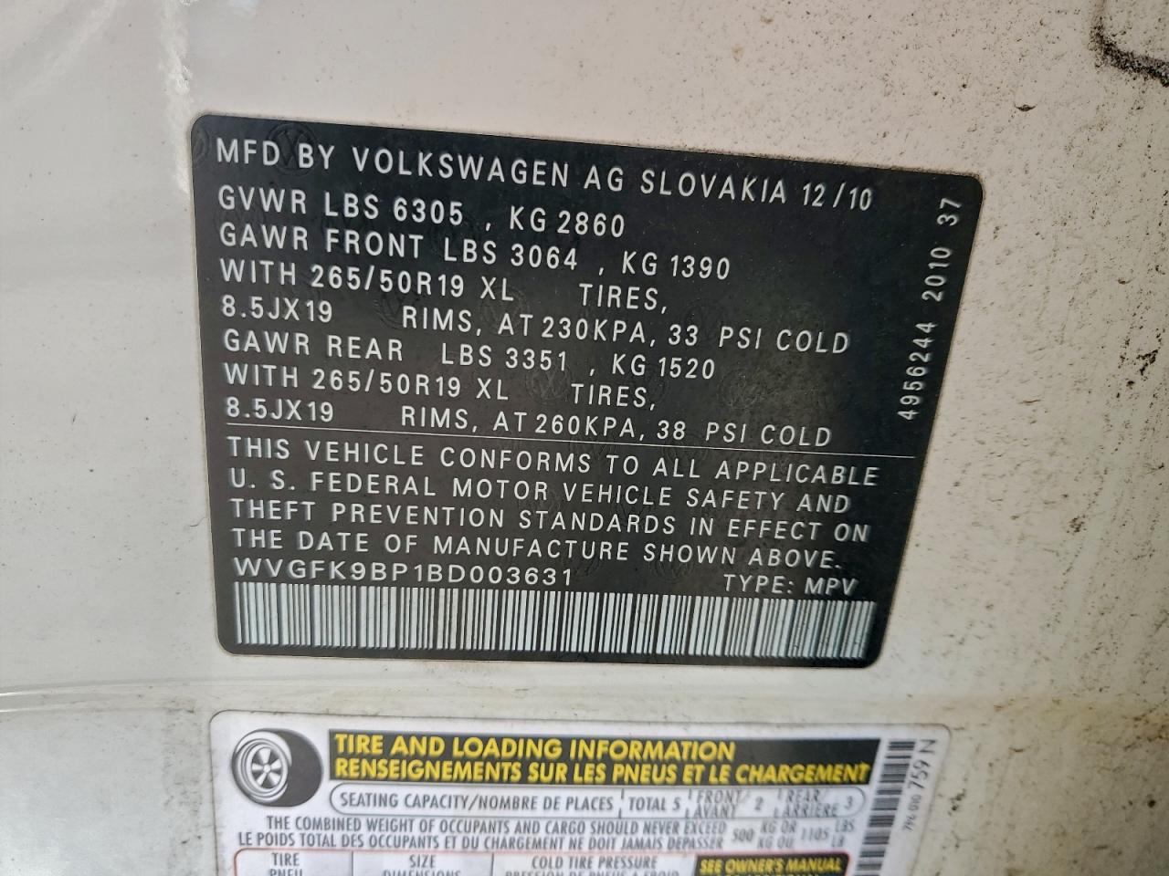 VOLKSWAGEN TOUAREG V6 TDI