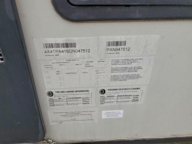 2016 PALOMINO 142CK #3318903944