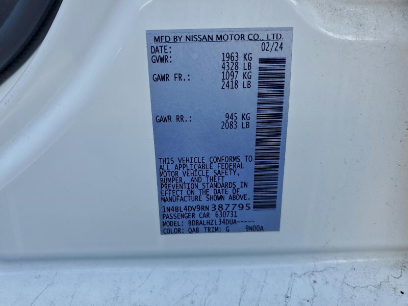 2024 NISSAN ALTIMA SV #3305661728