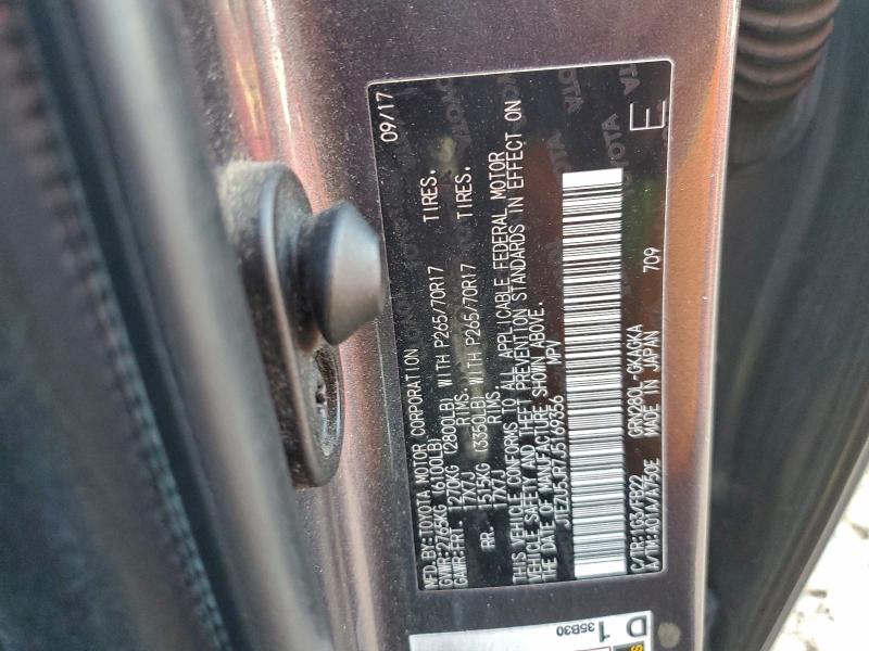 2018 TOYOTA 4RUNNER SR #3316090301