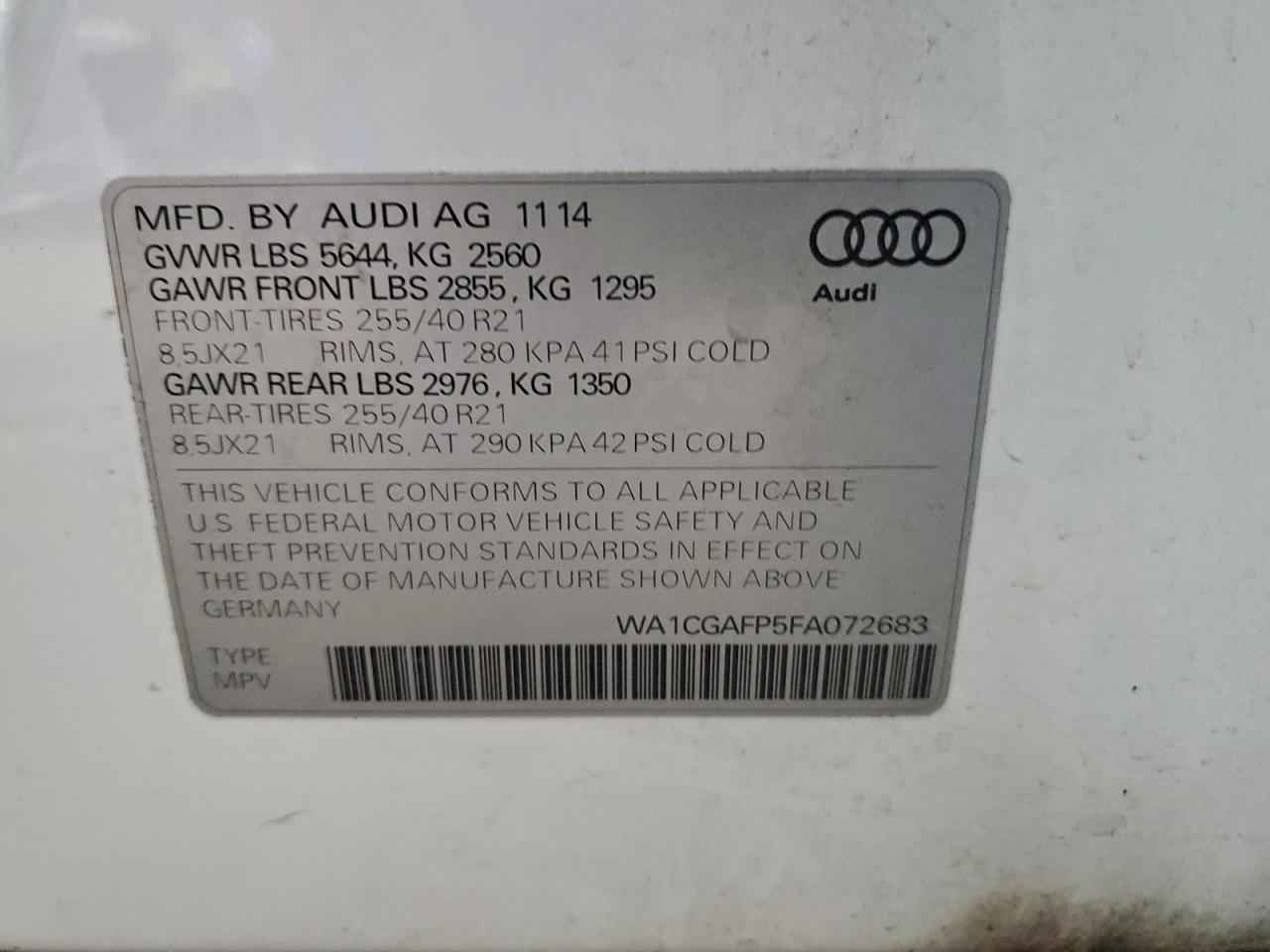 AUDI SQ5 PREMIUM PLUS