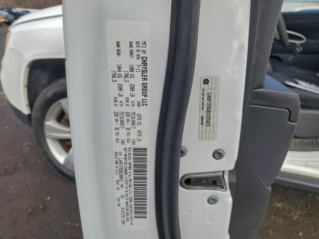 Lot #3309194639 2011 JEEP COMPASS SP