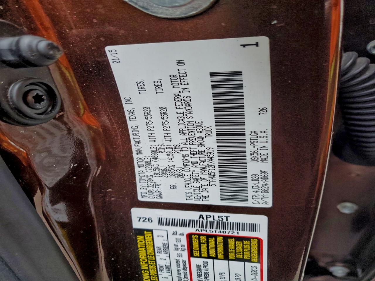 TOYOTA TUNDRA CREWMAX LIMITED