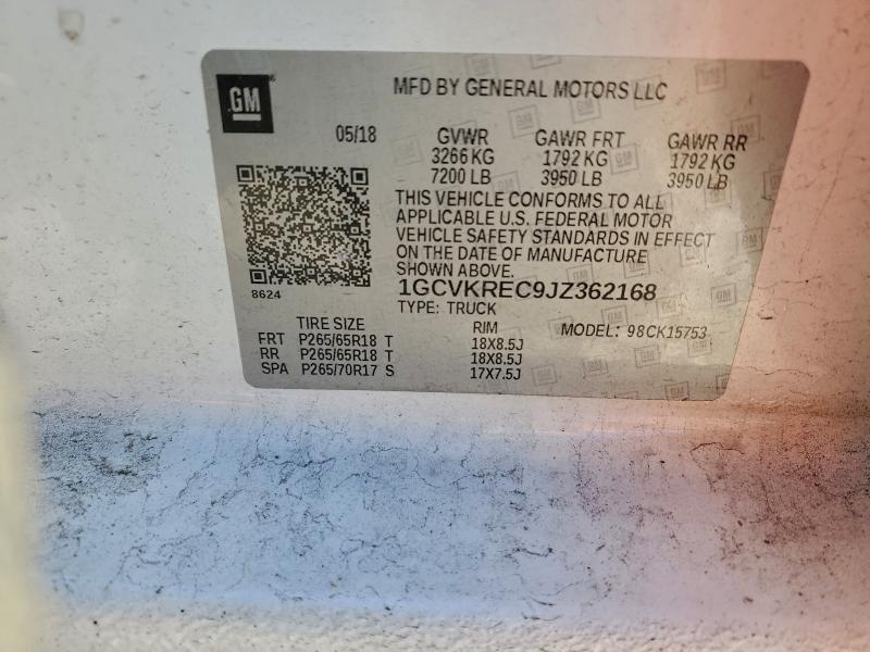 2018 CHEVROLET SILVERADO #3309593556