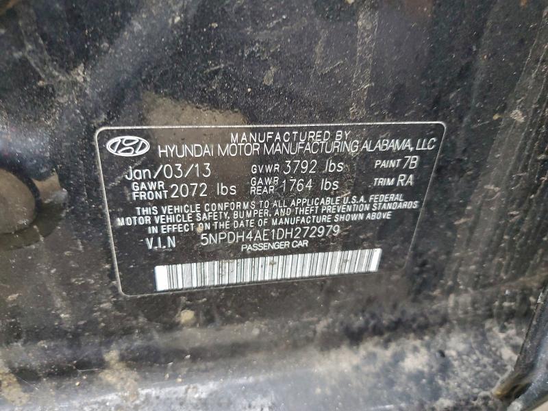 2013 HYUNDAI ELANTRA GL #3318020374