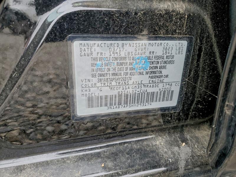 2017 NISSAN SENTRA S #3318869913