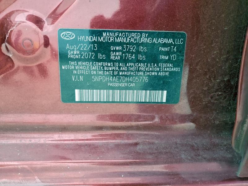 2013 HYUNDAI ELANTRA GL #3301774332