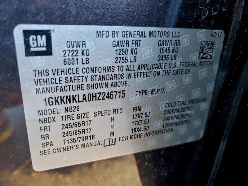 2017 GMC ACADIA SLE #3304560465