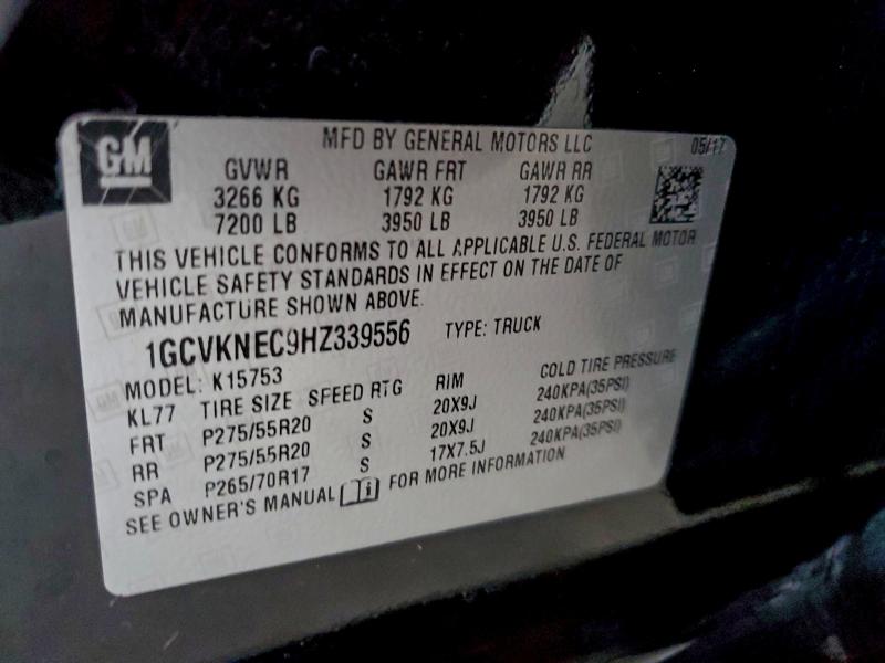 2017 CHEVROLET SILVERADO #3305319336