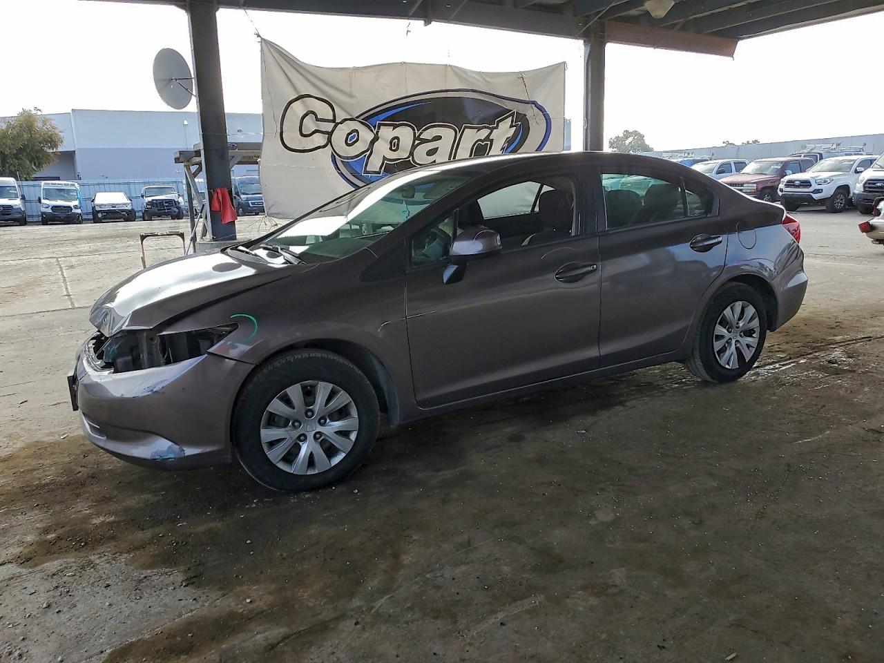 Lot #3301874466 2012 HONDA CIVIC LX