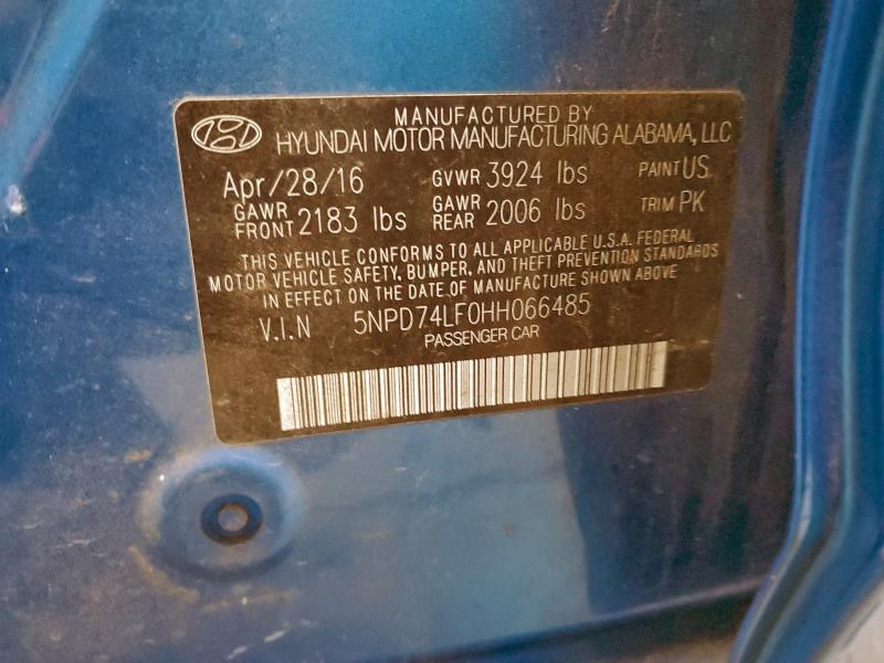 2017 HYUNDAI ELANTRA SE #3309377982