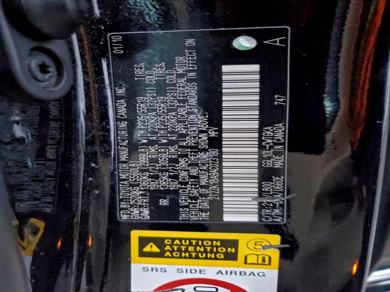 Lot #3309486672 2010 LEXUS RX 350