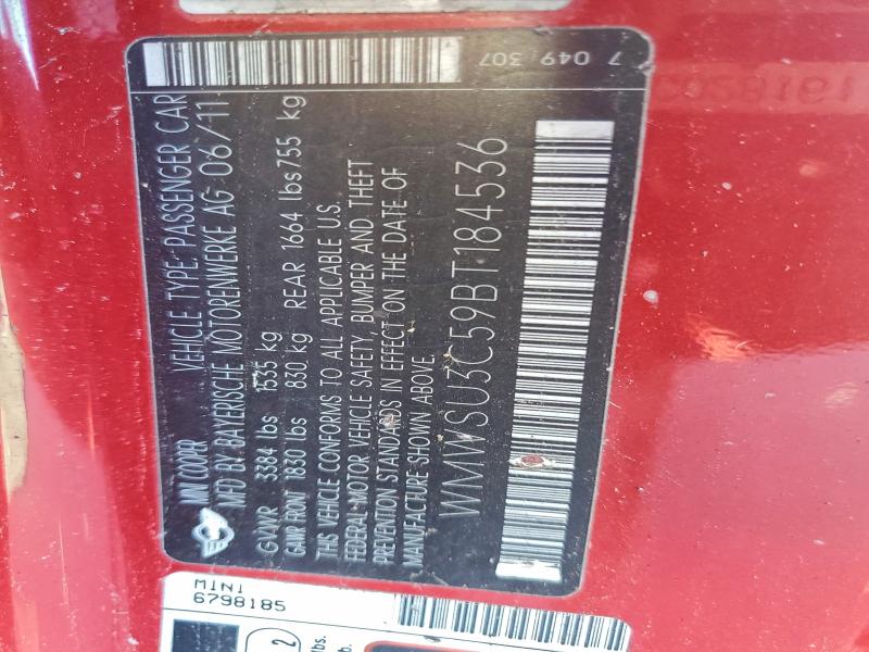 2011 MINI COOPER #3315662775