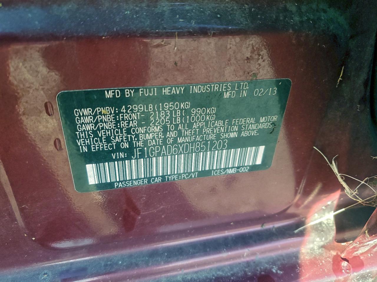 SUBARU IMPREZA PREMIUM