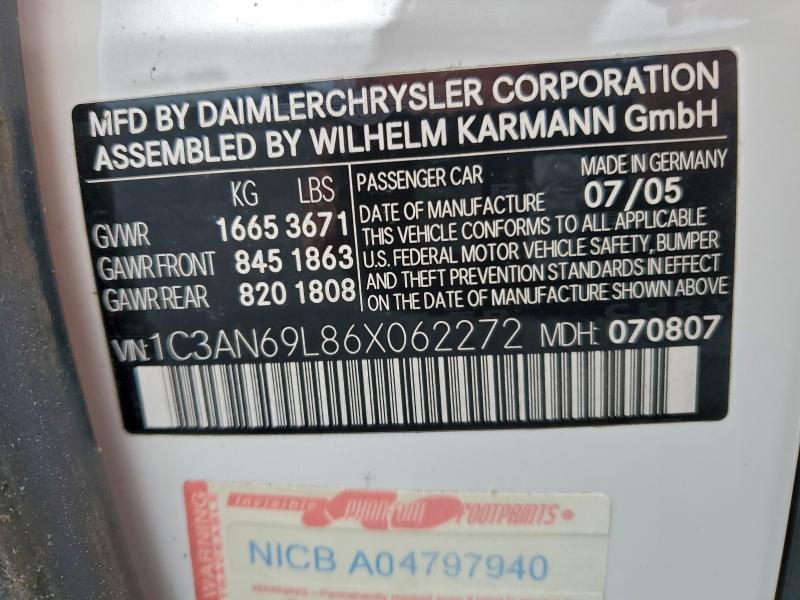 2006 CHRYSLER CROSSFIRE #3311826236