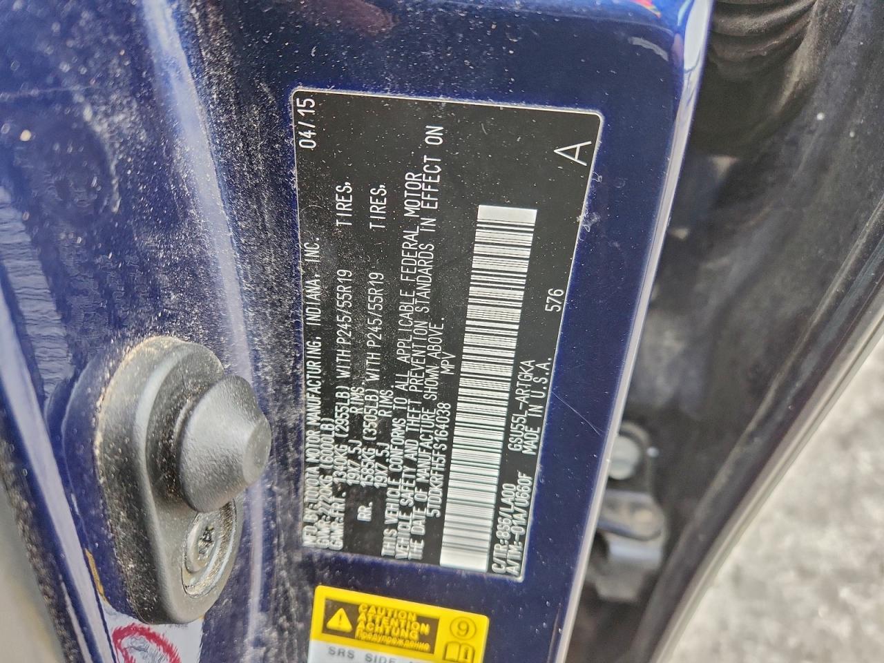 TOYOTA HIGHLANDER LIMITED