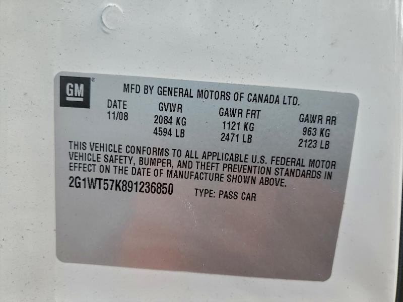 2009 CHEVROLET IMPALA 1LT #3309354002