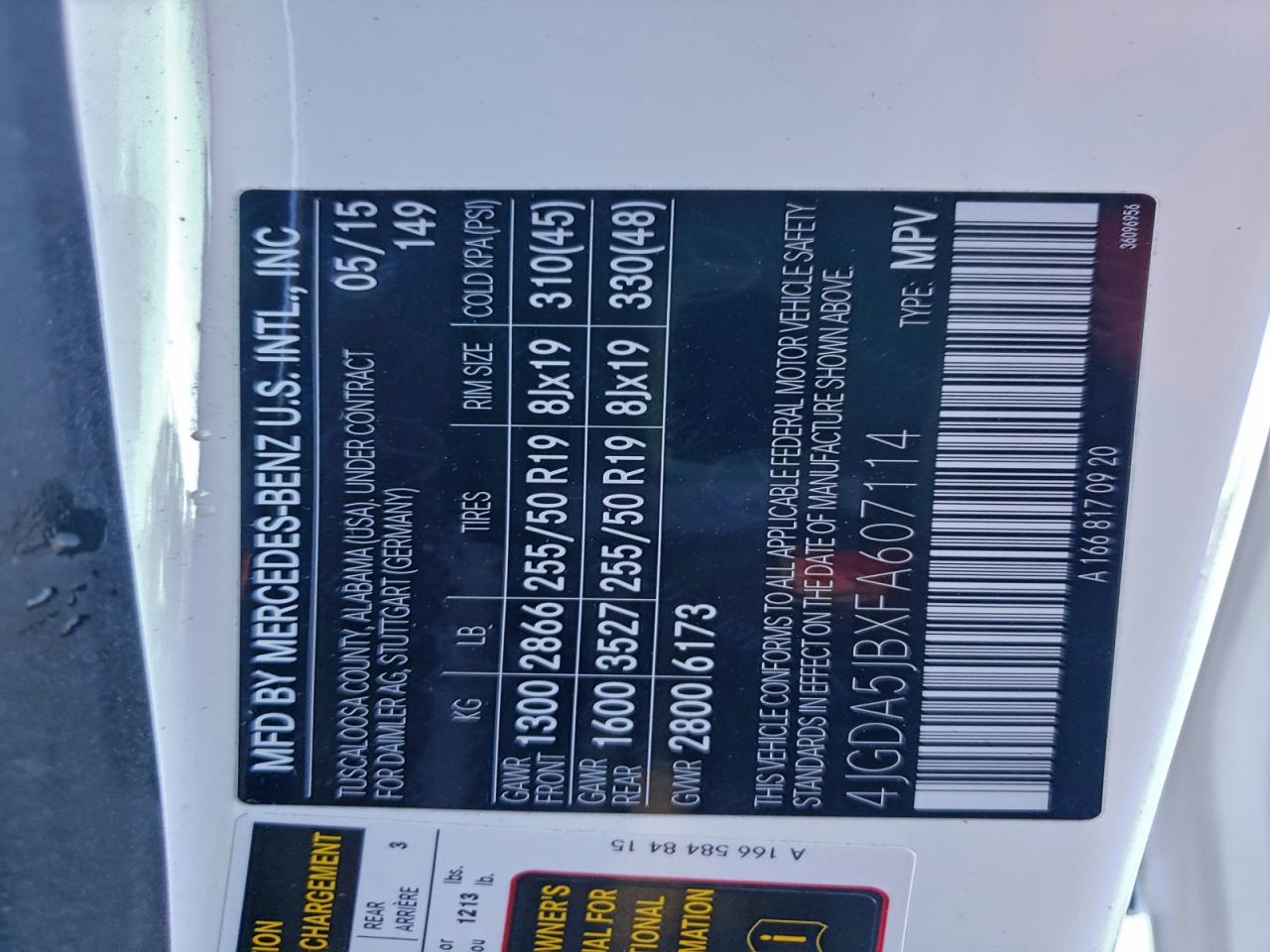 MERCEDES-BENZ M-CLASS 350