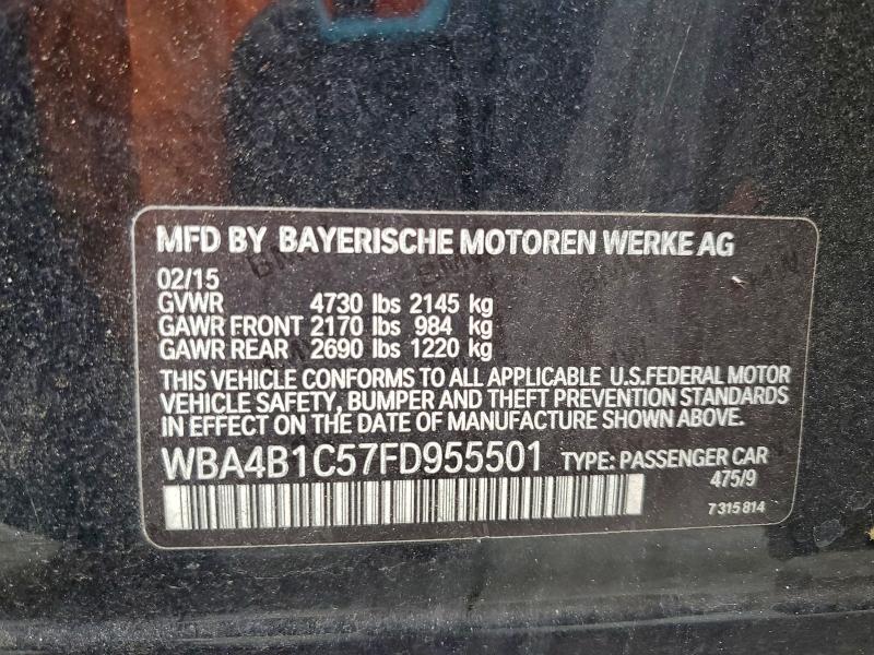 2015 BMW 435 I GRAN #3304612440